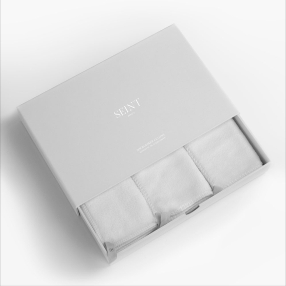 New Makeup Eraser Clothes Set of 3 White SEINT Beauty - Picture 1 of 6